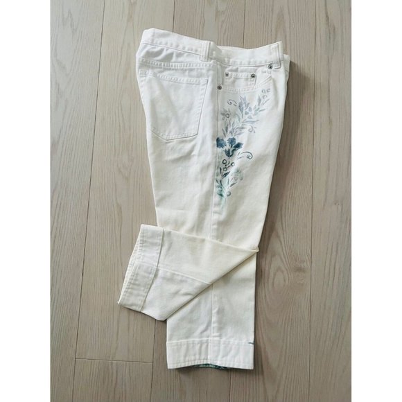 Lauren Jeans Co. Ralph Lauren Floral Denim Jeans - Picture 2 of 3